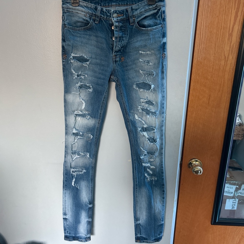 Ksubi men denim jean van winkle
29 blue tektonik dialed